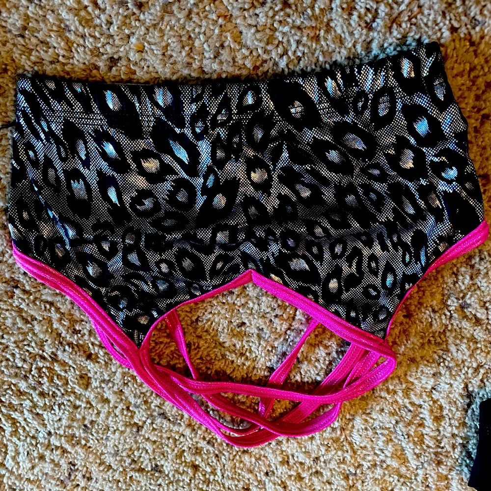 Leopard sports bra